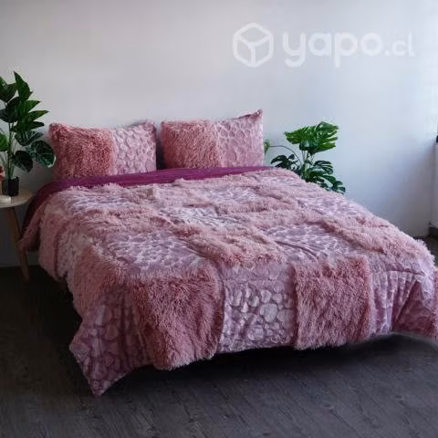Cobertor cubrecama con chiporro 2 plazas