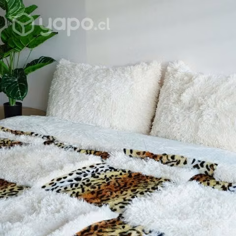 Cobertor cubrecama con chiporro 2 plazas