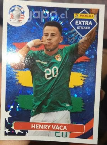 Lamina Extra Sticker Henry Vaca Copa America 2024