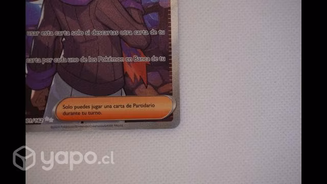 Pokemon Conviccion de Morti FULL ART SECRET RARE