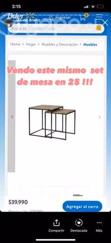 Mesa centro nueva - Imagen 2