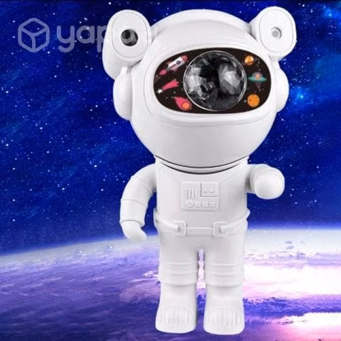 Lámpara proyector, con figuras espaciales