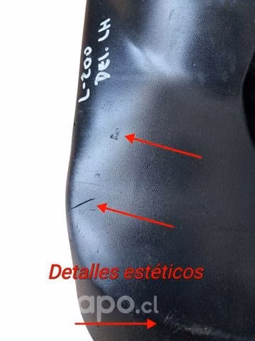 Guardabarros Delantero Piloto Mitsubishi L200 2010 - Imagen 6