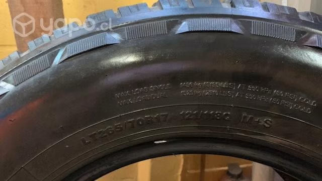 Neumaticos para llantas 265/70 aro 17