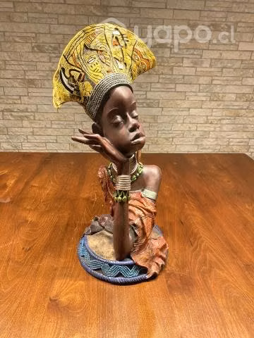 Excelente adorno de mujer africana cuello jirafa