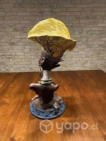 Excelente adorno de mujer africana cuello jirafa