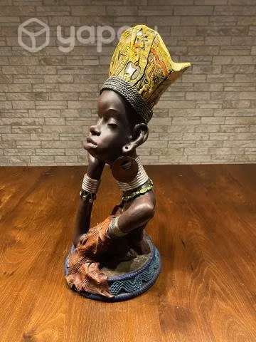 Excelente adorno de mujer africana cuello jirafa