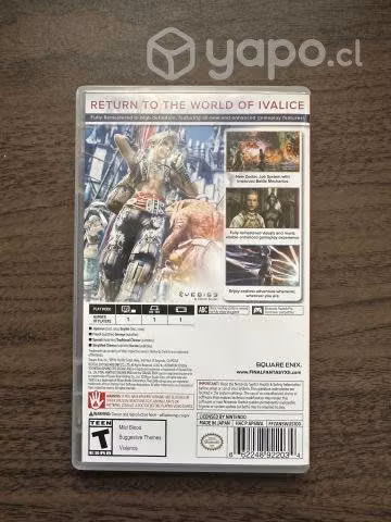 Juego Final Fantasy XII Nintendo Switch