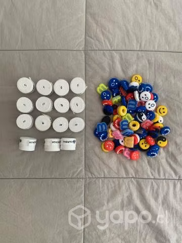 Antivibradores (85) y cubregrips (15) para Tenis