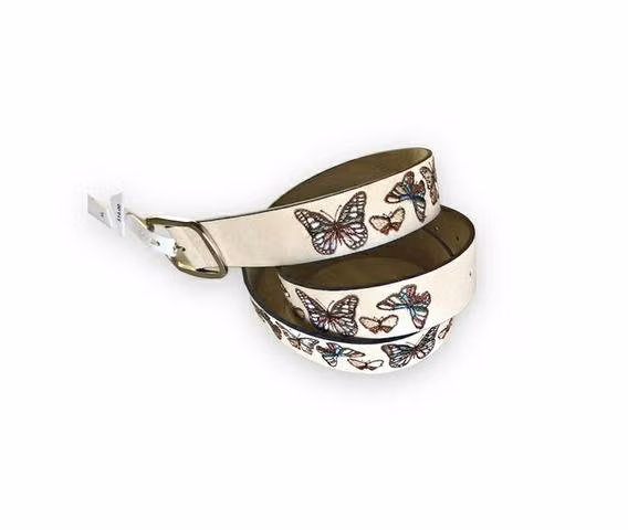 Cinturón Bordado Mariposas Estilo Y Nuevo Talla XL