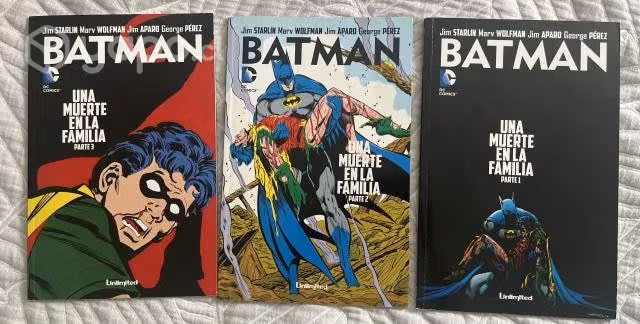Comic batman muerte en familia