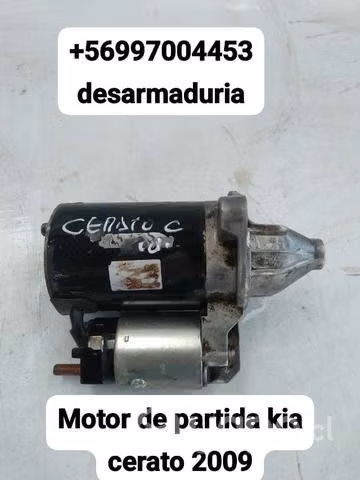 Motor de partida Kia cerato año 2009 desarmaduría