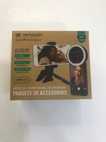 Aro de luz + trípode estable con empuñadura