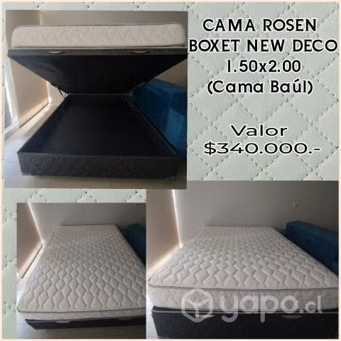 Cama Rosen 2plz Baúl