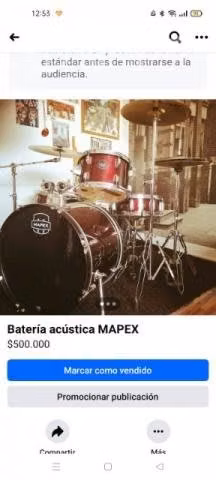 Batería acústica MAPEX 500.000