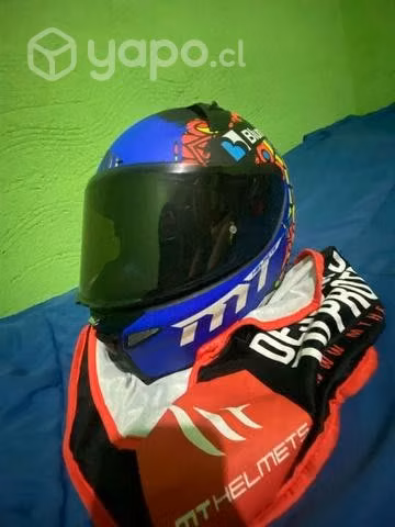 Casco MT FF110 Revenge 2 Moto 3 A1 Negro Mate