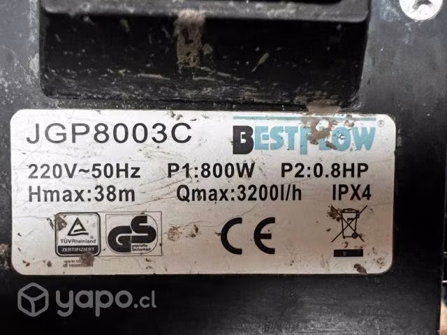 Motobomba BESTFLOW JGP8003C