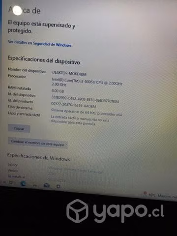 Notebook lenovo