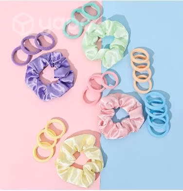 180 pinches scrunchies colets para cabello