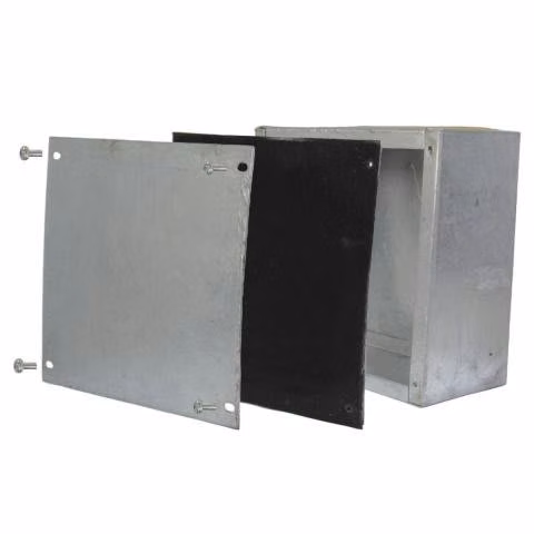 La caja metálica lisa 200x100x100 galvanizada