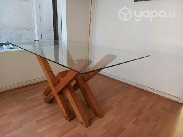 Mesa de Comedor con Cubierta de Vidrio - Imagen 2
