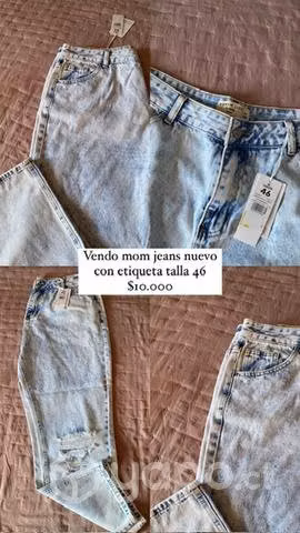 Mom jeans tela rígida