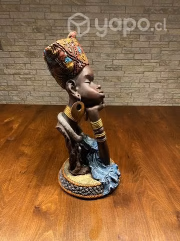 Excelente adorno de mujer africana cuello jirafa