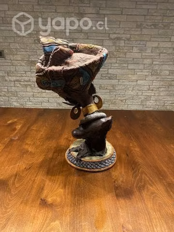 Excelente adorno de mujer africana cuello jirafa