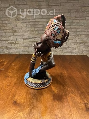 Excelente adorno de mujer africana cuello jirafa