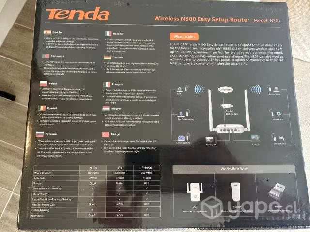 Wireless N300 Easy Setup Router Model: N301 - Imagen 3