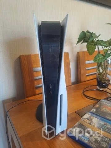 Ps5 + 2 mandos + base de carga + 3 juegos
