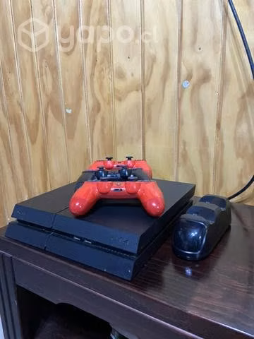 Play Station 4 /PS4 + 3 Joystick + Puerto de Carga