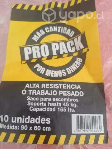 Sacos de escombros pqte de 10 unid