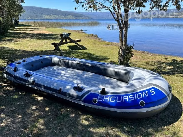 Bote Inflable Intex Excursion 5 + Remos + asientos - Imagen 3