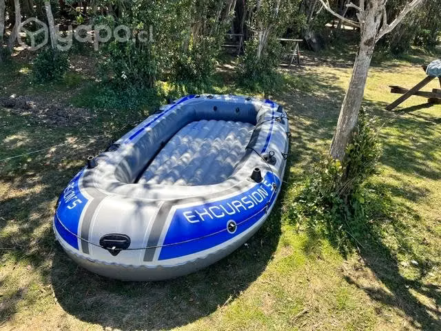 Bote Inflable Intex Excursion 5 + Remos + asientos