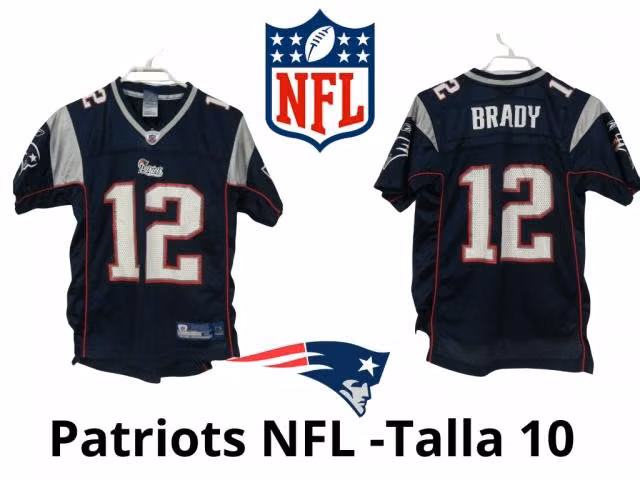 Patriots talla 10 NFL Camiseta Fútbol Americano