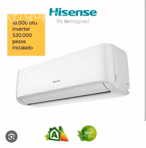 Aire acondicionado marca Hisense 18.000 inverter