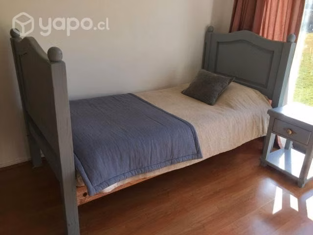 Cama 1 plaza Pinomregon Color Gris - Imagen 2