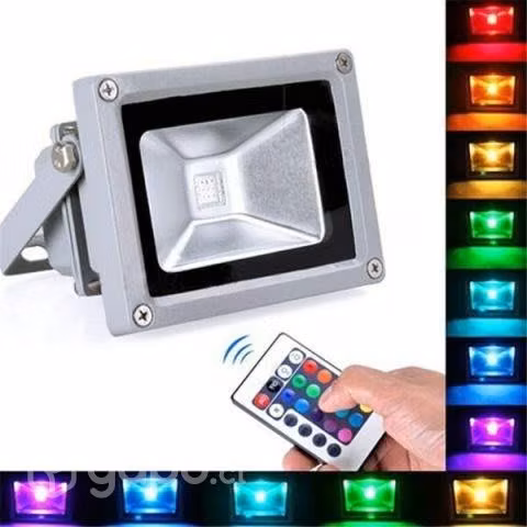 Foco led rgb 10 w