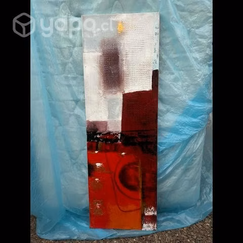 Cuadro Óleo 40x120 cm. Abstracto