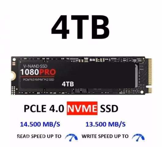 Disco SSD 4 TB - 1080 Pro, M.2 2280 PCLE 4,0 NvME