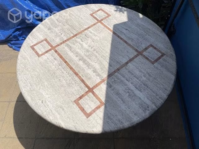 Mesa mármol redonda 120 cms diámetro - Imagen 2