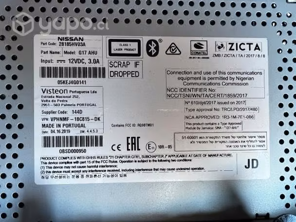 Radio ORIGINAL Nissan Qashqai J11 2019-21 - Imagen 3