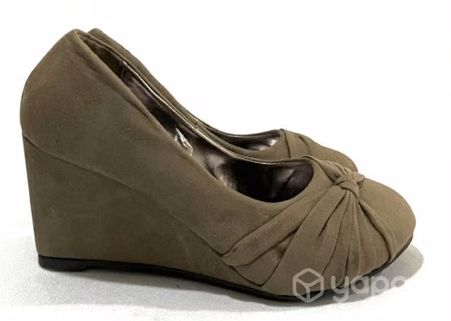 Zapato Taco Chino 100% Textil N*35 Dom Café - Imagen 2