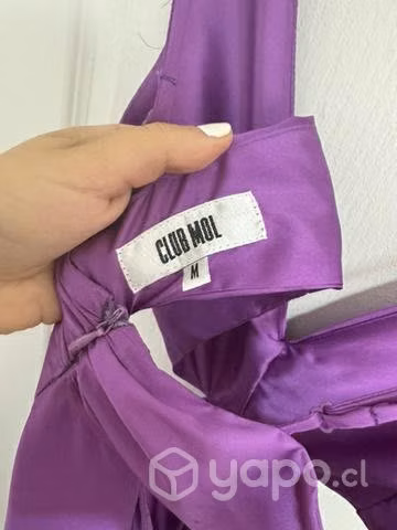Vestido largo fiesta morado club mol