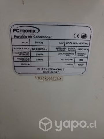 Aire acondicionado portatil