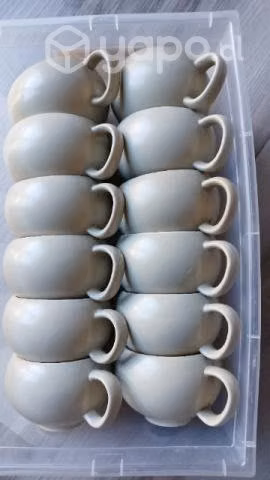 12 tazas (sin plato)