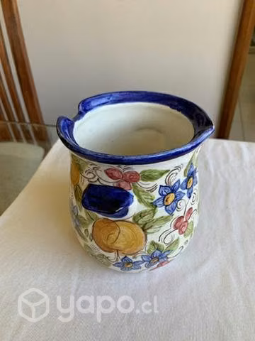 Jarro con asas pintado a mano 1996