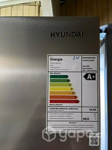 Refrigerador Hyundai dos puertas