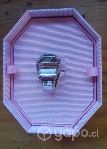 SWAROVSKI Anillo de cóctel Chroma, Blanco-Verde, B